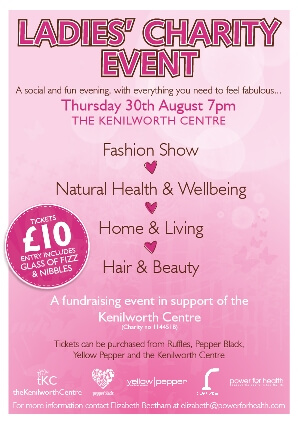 Ladies Charity Event in aid of the Kenilworth Centre 30 August 2012